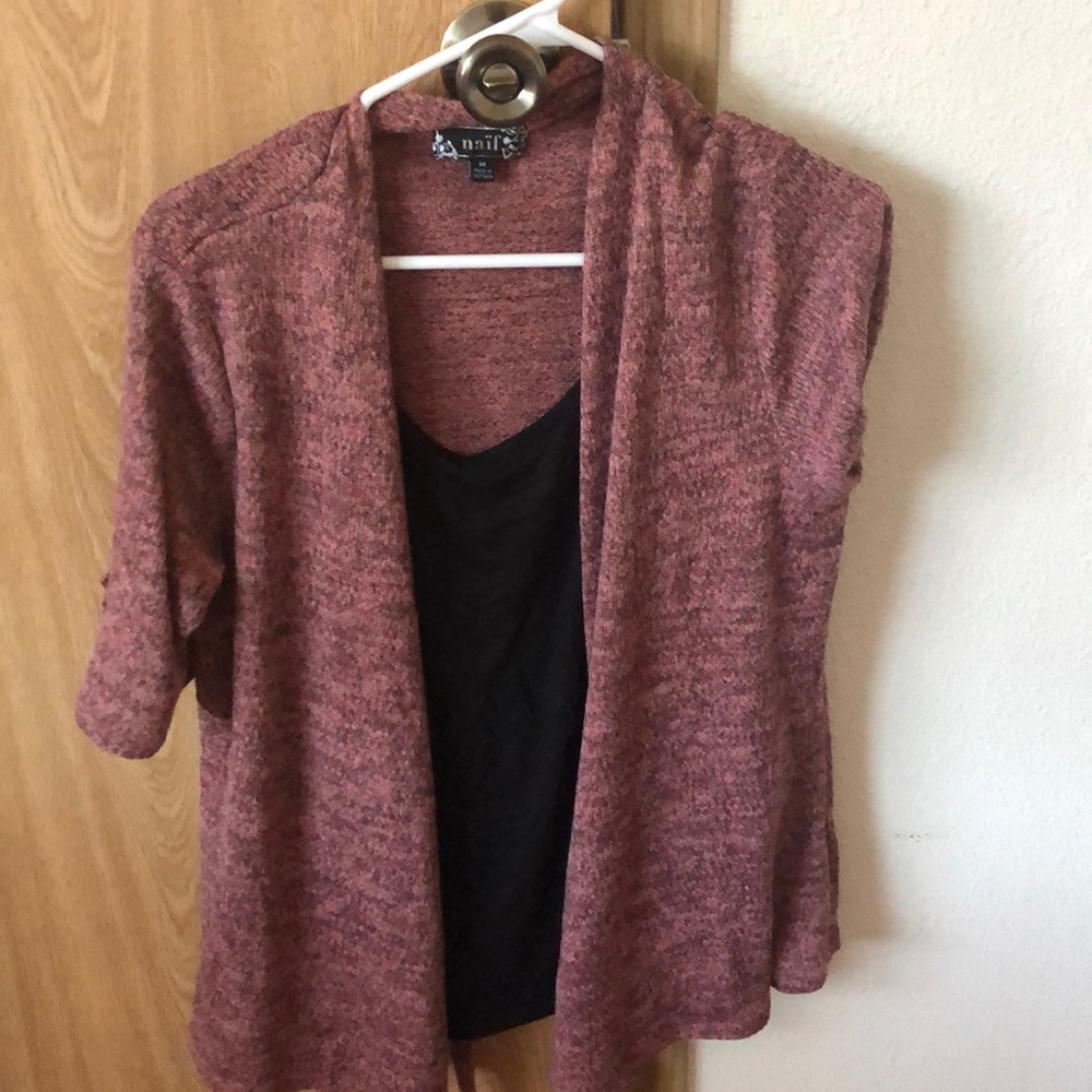 Black and purple top